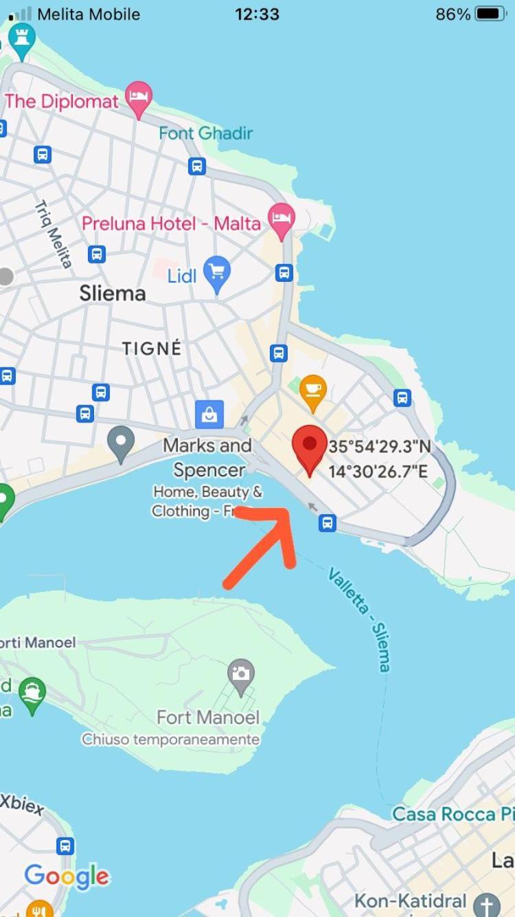 דירות Charming Central Townhouse In Sliema Steps From Promenade And Sliema Ferry מראה חיצוני תמונה